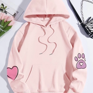 Unisex Kadın/Erkek Harajuka Sokakt Yazılı Grafik Sweat