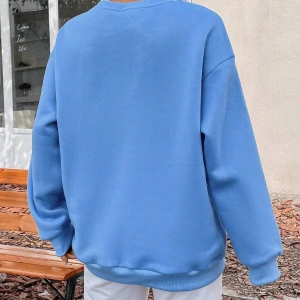 Unisex Kadın/Erkek Harajuka Sokakt Yazılı Grafik Sweat