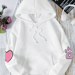 Unisex Kadın/Erkek Harajuka Sokakt Yazılı Grafik Sweat