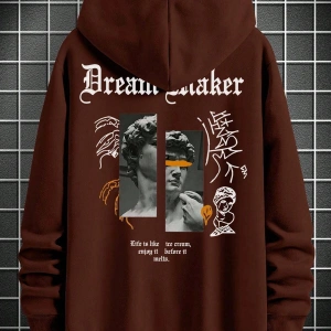 Unisex Kadın/Erkek Harajuka Sokakt Yazılı Grafik Sweat