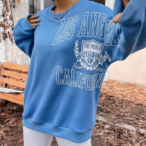 Unisex Kadın/Erkek Harajuka Sokakt Yazılı Grafik Sweat