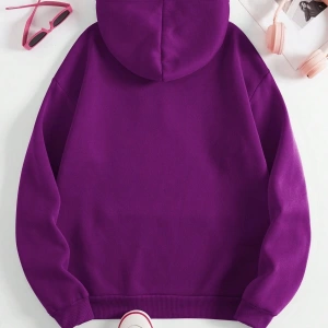 Unisex Kadın/Erkek Kanguru Cepli İpli Kapşonlu