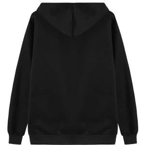 Unisex Kadın/Erkek Katı İpli Kapüşonlu Üst