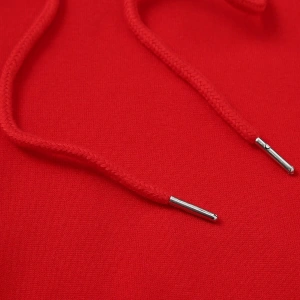 Unisex Kadın/Erkek Katı İpli Kapüşonlu Üst