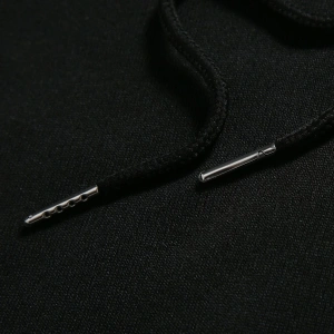 Unisex Kadın/Erkek Katı İpli Kapüşonlu Üst