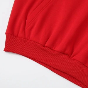 Unisex Kadın/Erkek Katı İpli Kapüşonlu Üst