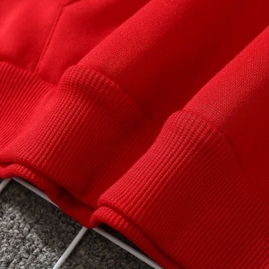 Unisex Kadın/Erkek Katı Kanguru Cep İpli Kapüşonlu Üst