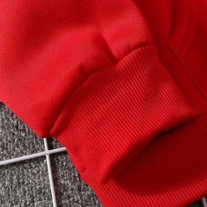 Unisex Kadın/Erkek Katı Kanguru Cep İpli Kapüşonlu Üst