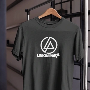 Unısex Kadın Erkek Linkin Park Rock Grup Xero Siyah Beyaz Tasarım Baskılı %100 Pamuk T-shirt
