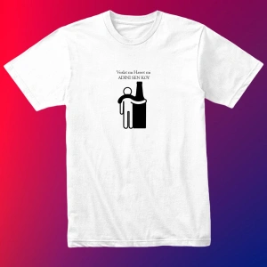 Unısex Kadın Erkek Müslüm Gürses Vuslat Hasret Dost Keder Siyah Beyaz % 100 Pamuk Tasarım T-shirt