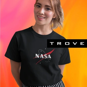 Unısex Kadın Erkek Nasa Gezegen Baskılı Siyah Beyaz % 100 Pamuk Tasarım T-shirt