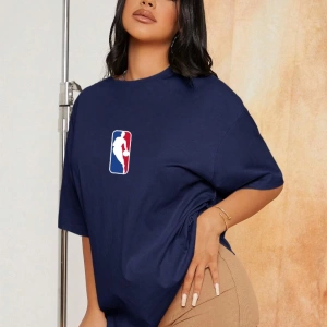 Unisex Kadın/Erkek NBBAA Özel Baskılı Renkli Oversize Penye T-Shirt