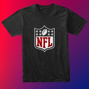 Unısex Kadın Erkek Nfl Amerikan Futbolu Canton Baskılı Siyah Beyaz % 100 Pamuk Tasarım T-shirt