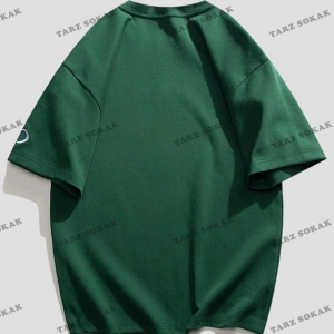 Unisex Kadın/Erkek ONE Renkli Özel Baskılı Oversize Penye