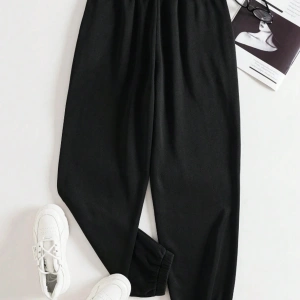 Unisex Kadın/Erkek Özel Renkli Düz Paça Lastik Eşofman Altı Jogger