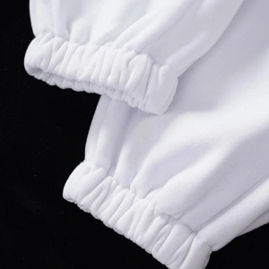 Unisex Kadın/Erkek Özel Renkli Düz Paça Lastik Eşofman Altı Jogger