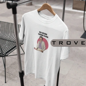 Unısex Kadın Erkek Sen Çölüme Yağmur Oldun Müslüm %100 Pamuk Baskılı Siyah Beyaz T-shirt