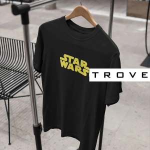 Unısex Kadın Erkek Star Wars Siyah Beyaz Tasarım Baskılı %100 Pamuk T-shirt