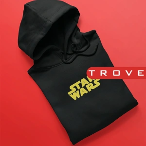 Unısex Kadın Erkek Star Wars Yıldız Savaşları Siyah Kapüşonlu Hoodie %100 Pamuk Tasarım Sweatshirt