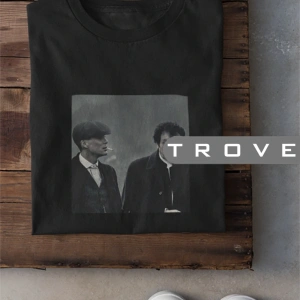 Unısex Kadın Erkek Thomas Shelby Müslüm Baba Danışma Siyah Beyaz Tasarım Baskılı %100 Pamuk T-shirt