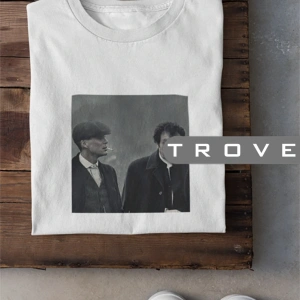 Unısex Kadın Erkek Thomas Shelby Müslüm Baba Danışma Siyah Beyaz Tasarım Baskılı %100 Pamuk T-shirt