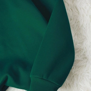 Unisex Kadın/Erkek Yasolin YL Özel Baskılı Renkli Oversize Bisiklet Yaka Pamuklu Sweatshirt