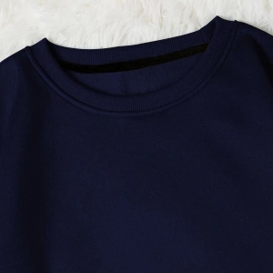 Unisex Kadın/Erkek Yasolin YL Özel Baskılı Renkli Oversize Bisiklet Yaka Pamuklu Sweatshirt