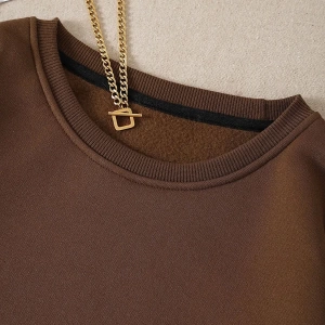 Unisex Kadın/Erkek Yasolin YL Özel Baskılı Renkli Oversize Bisiklet Yaka Pamuklu Sweatshirt