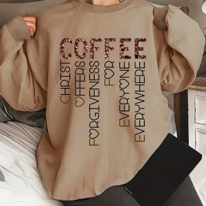 Unisex Kadın/Erkek Yazılı Grafik Sweat