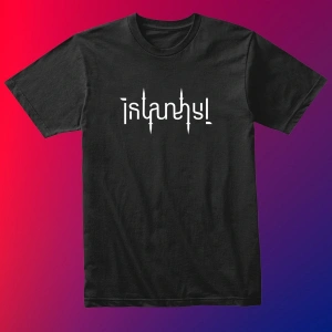 Unısex Kadın Erkek Yeditepe Istanbul Siyah Beyaz % 100 Pamuk Tasarım T-shirt