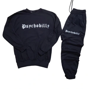 Unisex Kapüşonlu Siyah Sweatshirt ve Siyah Eşofman Altı 2li Set Alt Üst Takım ac