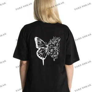 Unisex Kelebek Rahat Kesim Oversize