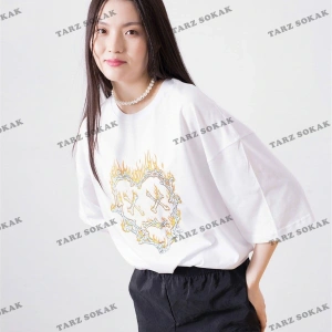 Unisex Kemik Kalp Beyaz