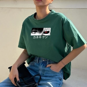 Unisex Ken Kaneki Baskılı T-shirt