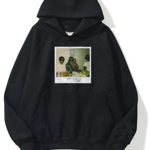 Unisex Kendrick Lamar M.a.a.d City Siyah Sweatshirt
