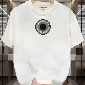 UNİSEX Kod 11 Eyelash Desen T-shirt