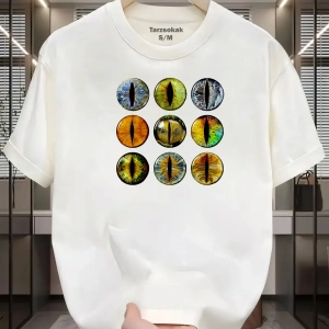 UNİSEX Kod 13 Eyelash Desen T-shirt