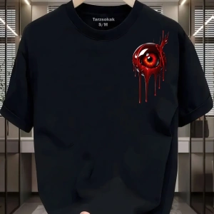 UNİSEX Kod 3 Eyelash Desen T-shirt