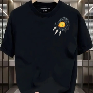 UNİSEX Kod 5 Eyelash Desen T-shirt