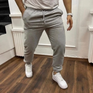 Unisex Koyu Gri Kelepçe Paça Koyu Gri