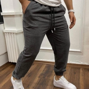 Unisex Koyu Gri Kelepçe Paça Koyu Gri