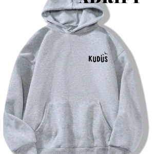 Unisex KudüsSweatshirt Hoodie Kapşonlu Beyaz