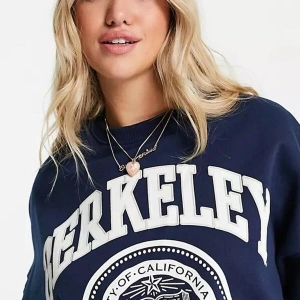 Unisex Lacivert Berkeley Baskılı Oversize Sweatshirt berkeleylacıvert Lacivert