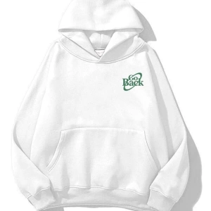 Unisex Lets Go Back Sweatshirt Hoodie Beyaz