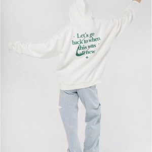 Unisex Lets Go Back Sweatshirt Hoodie Beyaz