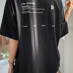 Unisex Life Baskılı T-shirt