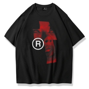 Unisex Lip R Tshirt Siyah