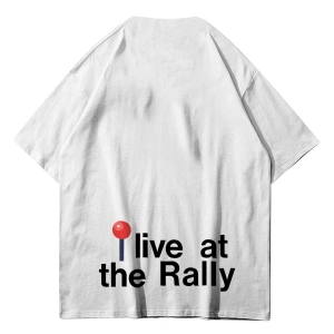 Unisex Live At The Rally Cpfm Beyaz Tshirt