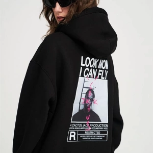 Unisex Look Mom I Can Fly Sweatshirt Beyaz