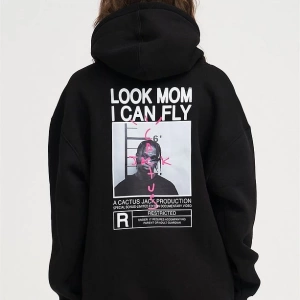 Unisex Look Mom I Can Fly Sweatshirt Beyaz